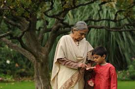 Elder sharing wisdom